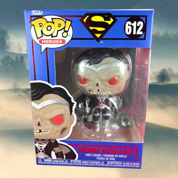 Through the Ages Superman Blackest Night Funko #612 (Nib) With Pop Protector - Picture 1 of 7